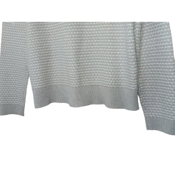 New with Tags Jcrew Soft Stretchy Women's Textured Turtleneck Sweater SZ L Grey - Picture 5 of 9